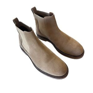 Thomas & Vine Men's Cedric Plain Toe Suede Chelsea boots size 9.5